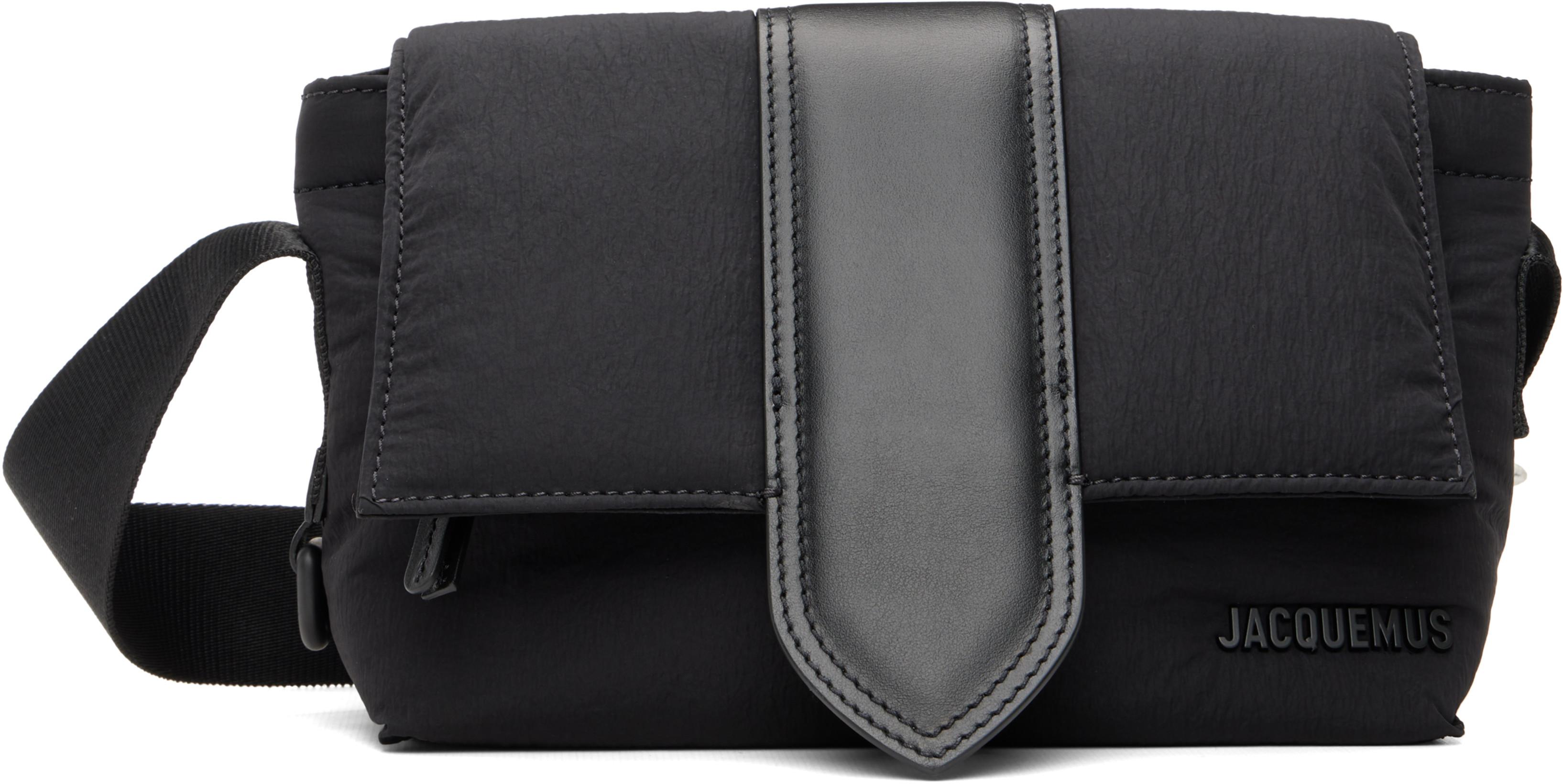 Black 'Le petit Messenger' Bag by JACQUEMUS