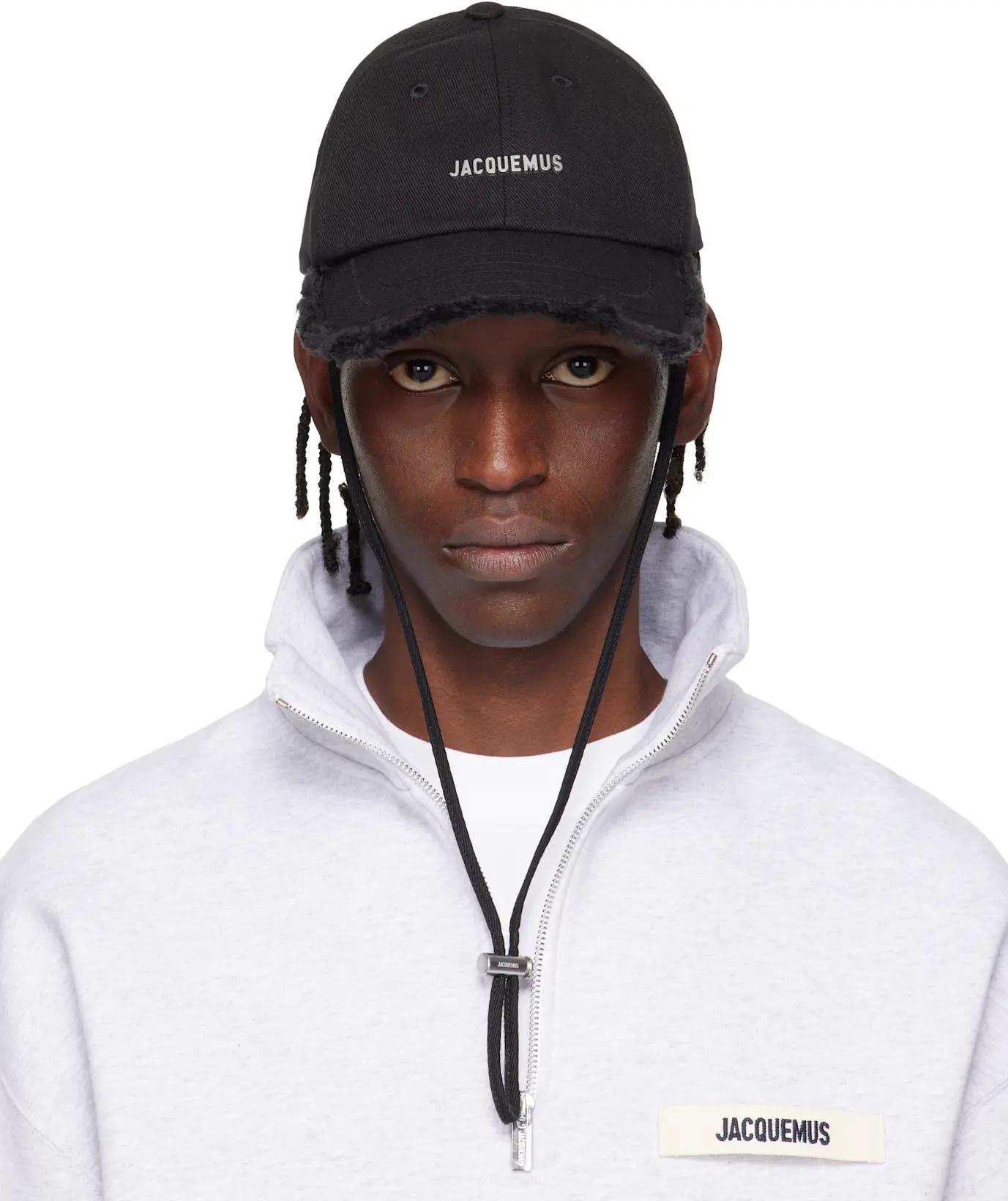 Black Les Classiques 'The Artichaut' Denim Cap by JACQUEMUS