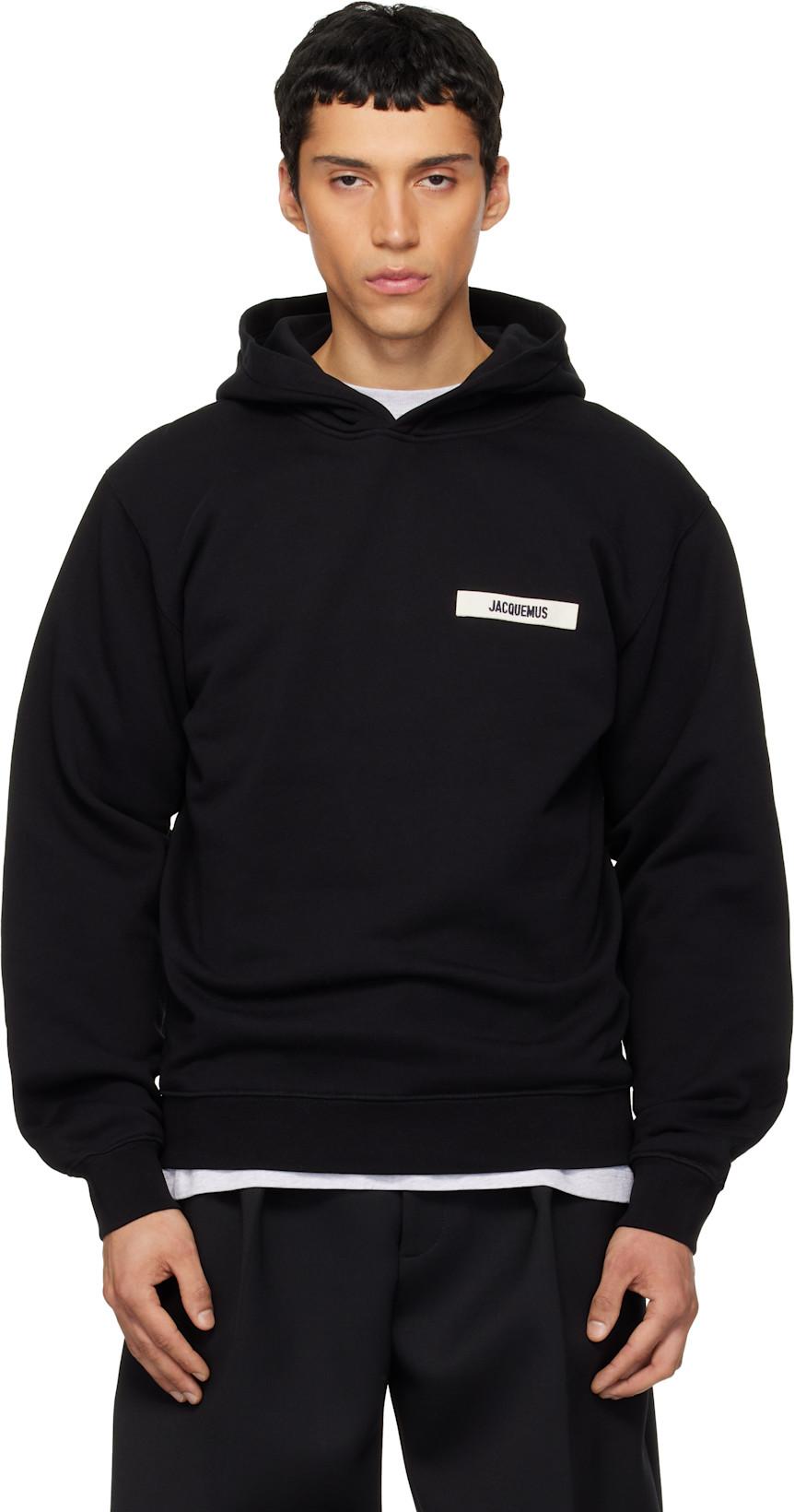 Black Les Classiques 'The Gros Grain' Hoodie by JACQUEMUS