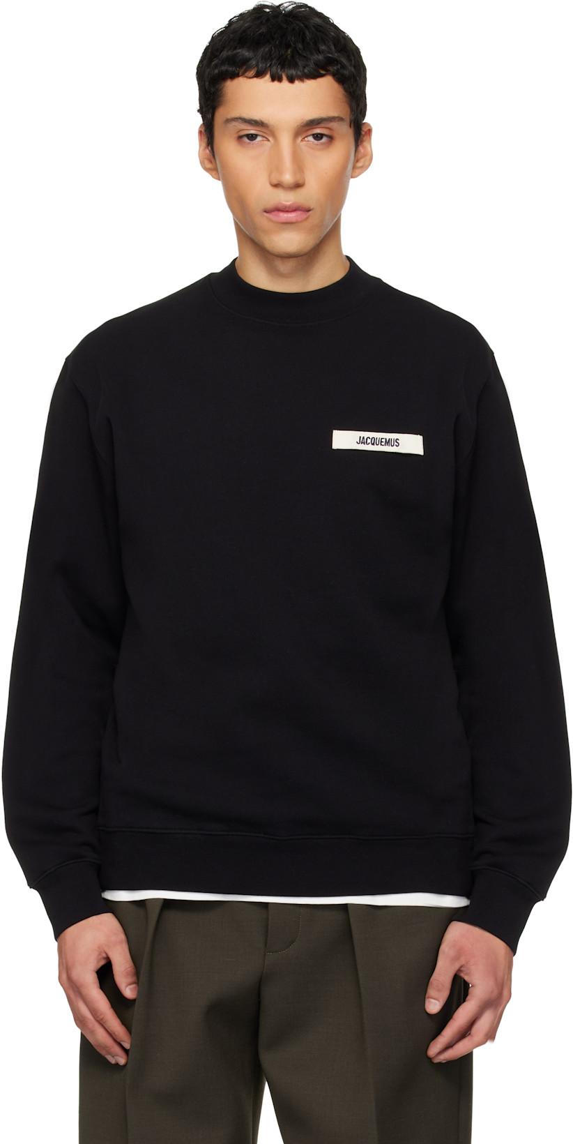 Black Les Classiques 'The Gros Grain' Sweatshirt by JACQUEMUS