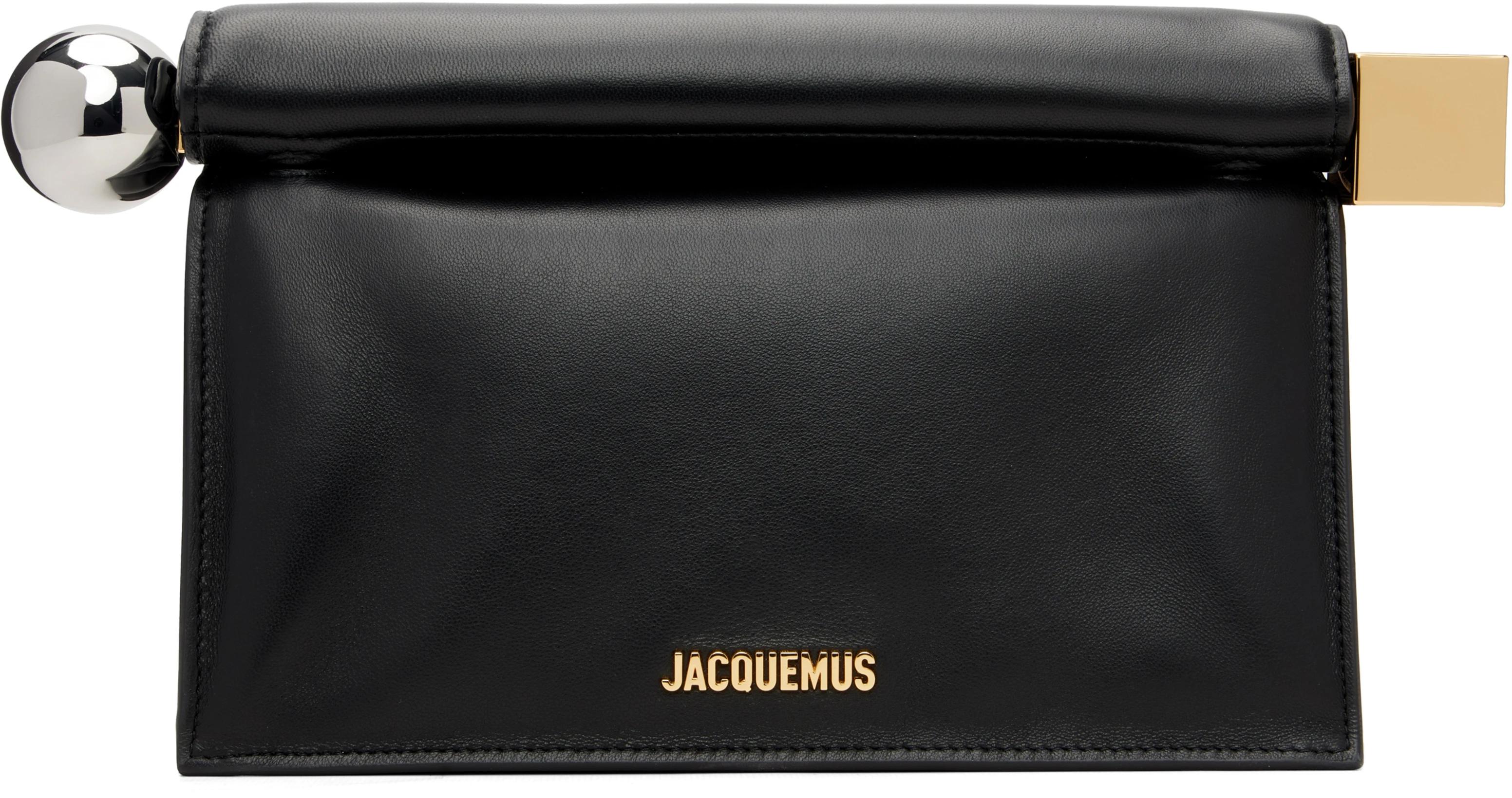 Black Les Classiques 'The Rond Carré' Clutch by JACQUEMUS
