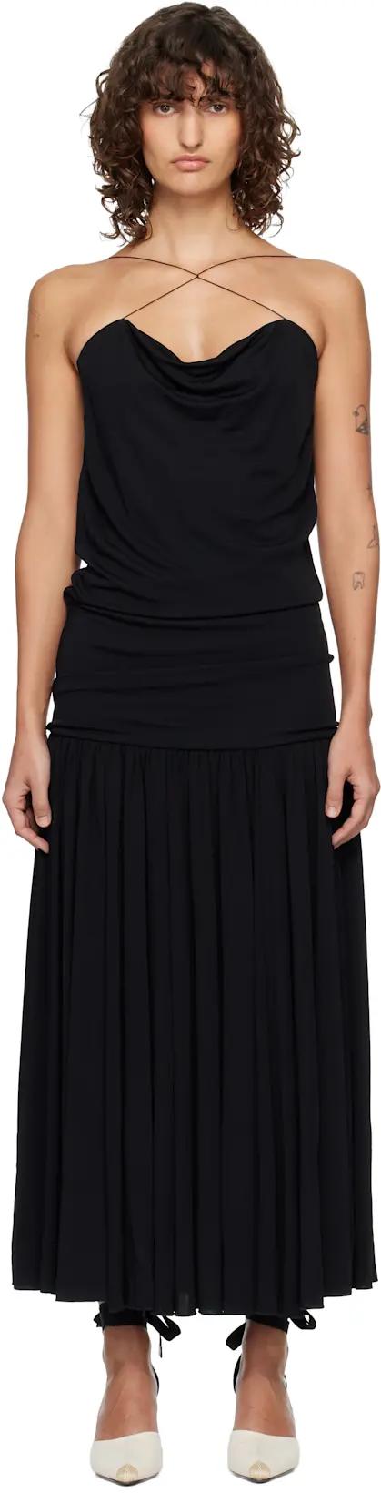 Black 'The Abiha' Maxi Dress by JACQUEMUS