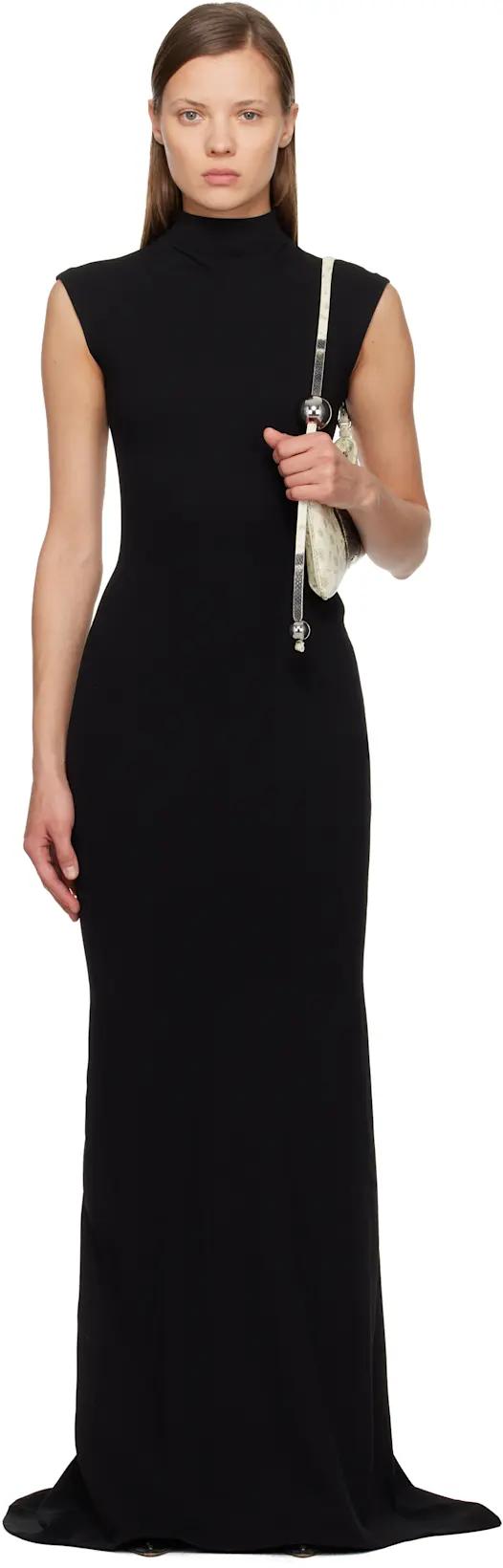 Black 'The Alba' Maxi Dress by JACQUEMUS