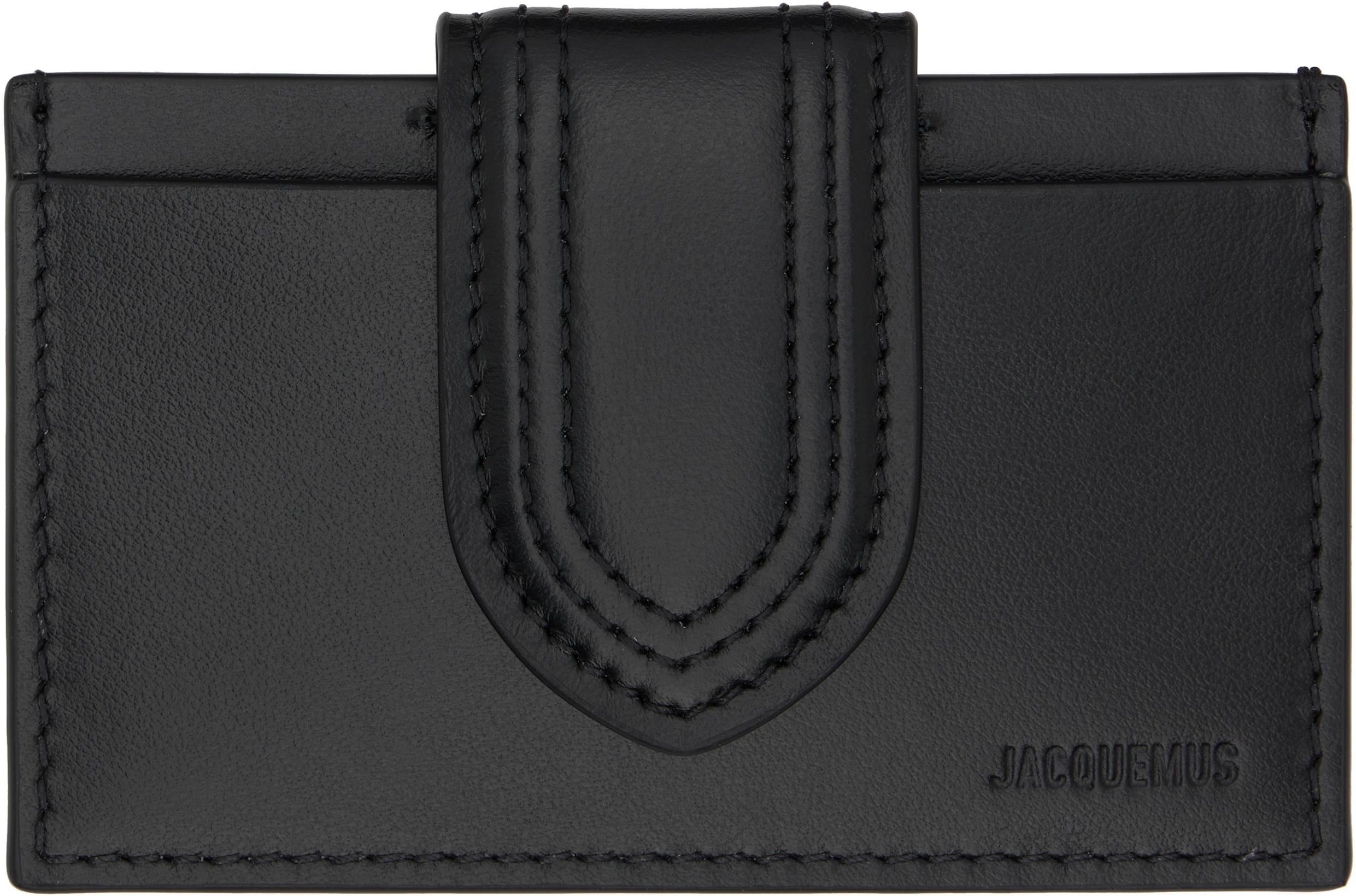 Black 'The Bambino' Card Holder by JACQUEMUS