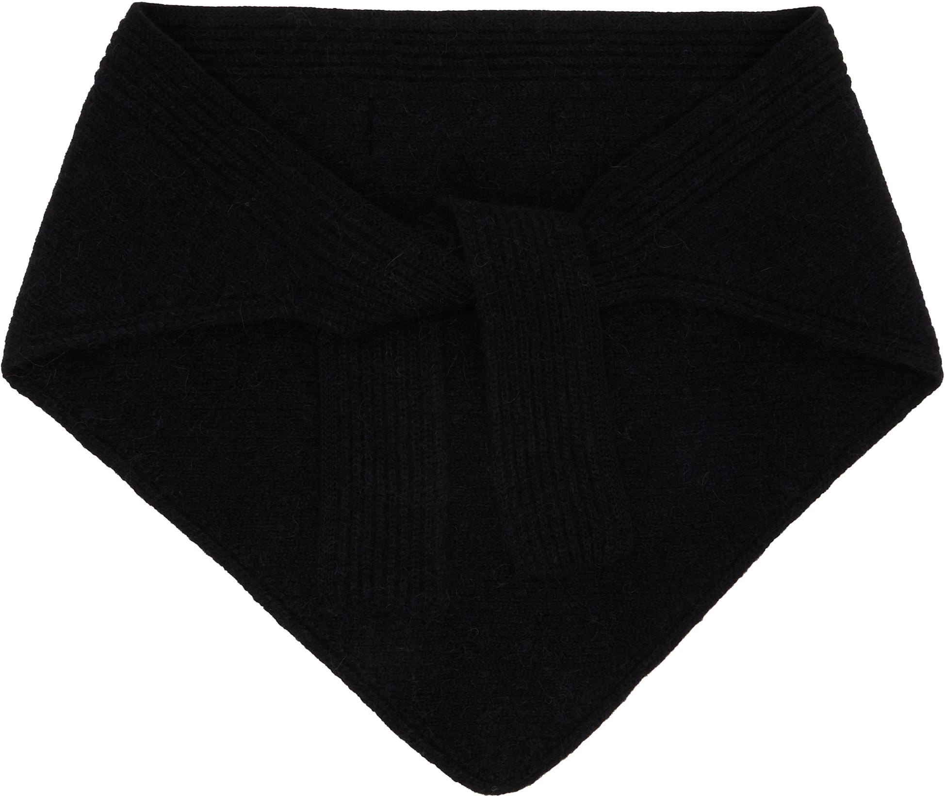 Black 'The Gros Grain' Shawl Scarf by JACQUEMUS