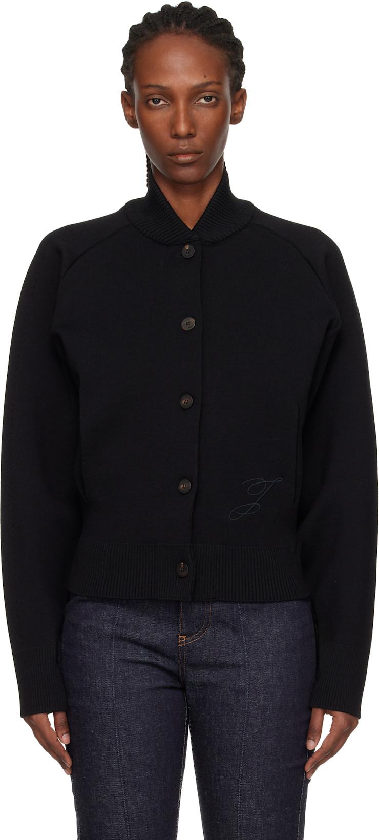 Black 'The Lavande' Cardigan Sweater by JACQUEMUS