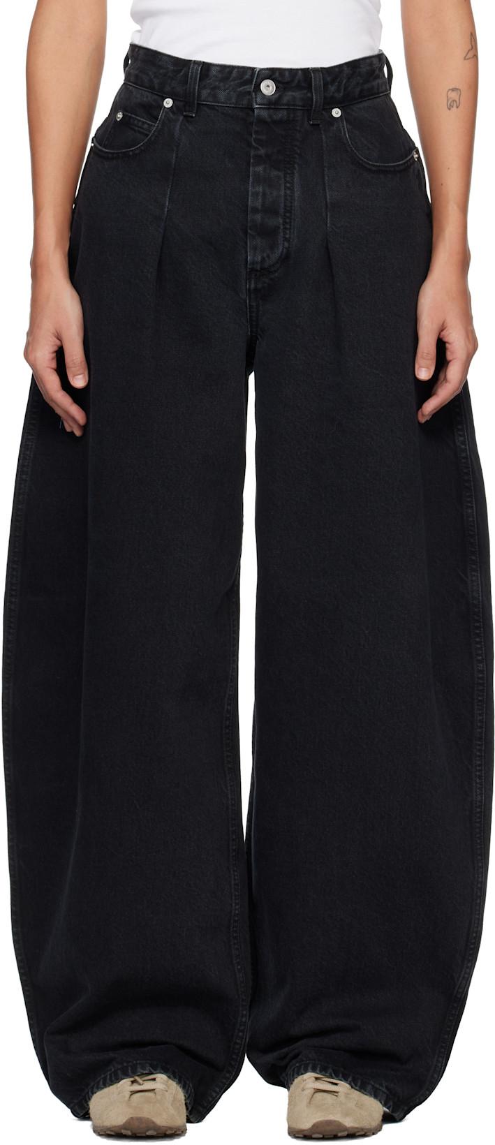 Black 'The Ovalo de-Nîmes denim' Jeans by JACQUEMUS