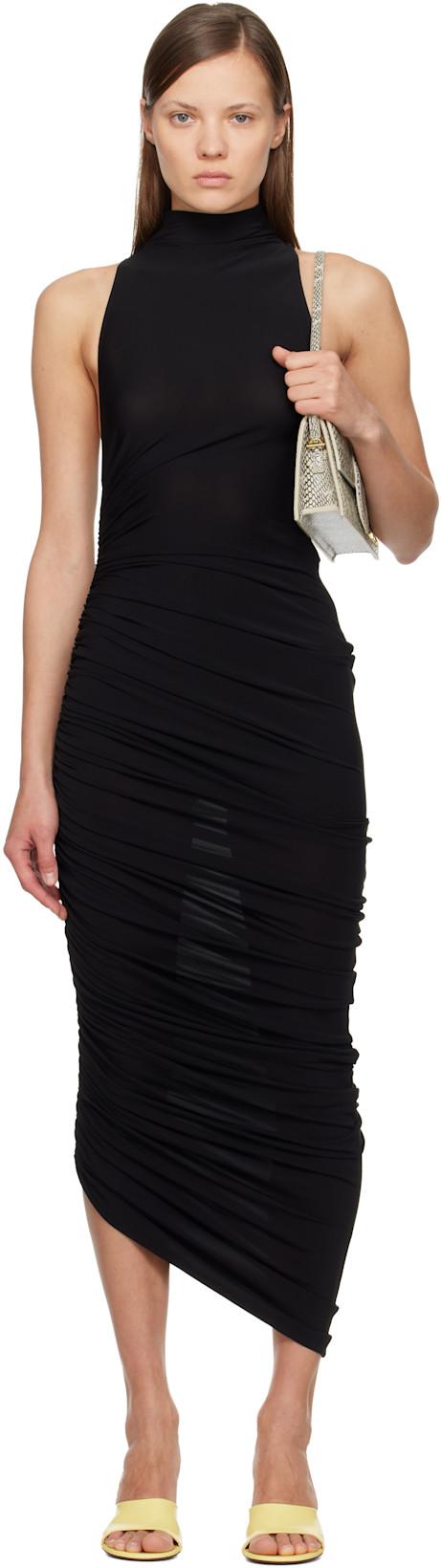 Black 'The Piazza' Midi Dress by JACQUEMUS