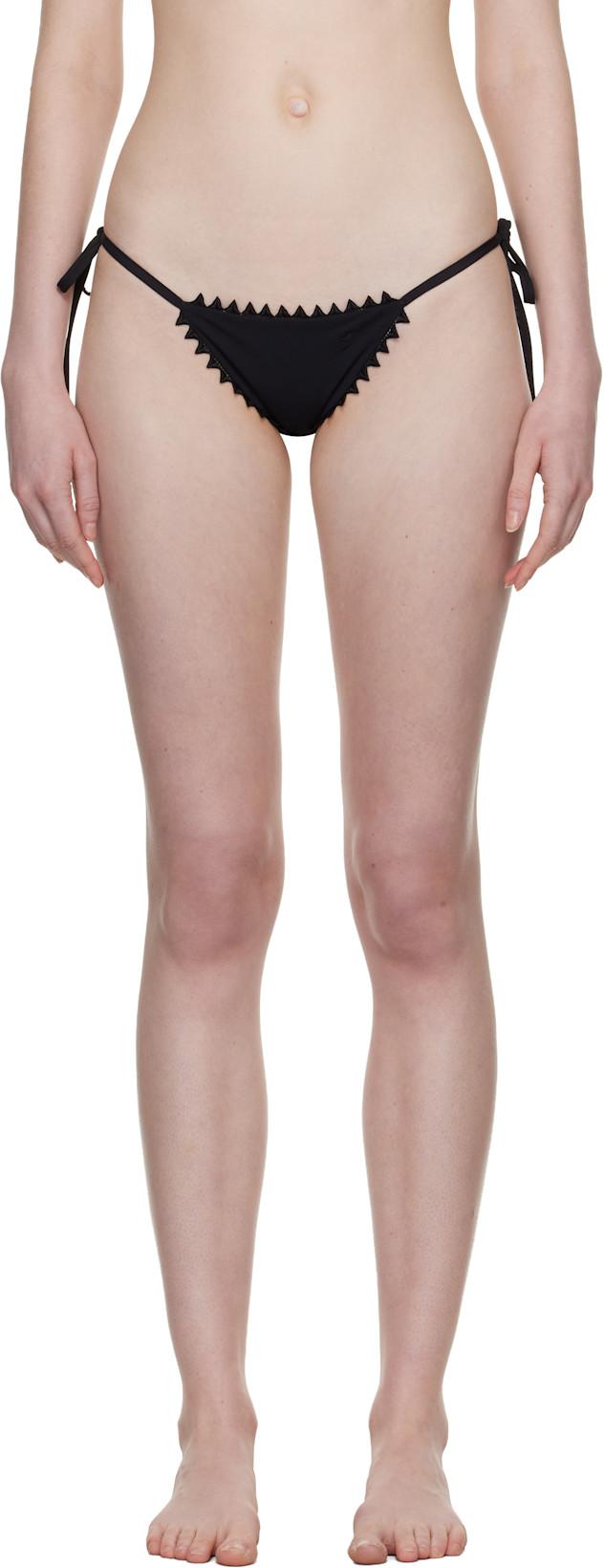 Black 'The Picot' Bikini Bottom by JACQUEMUS