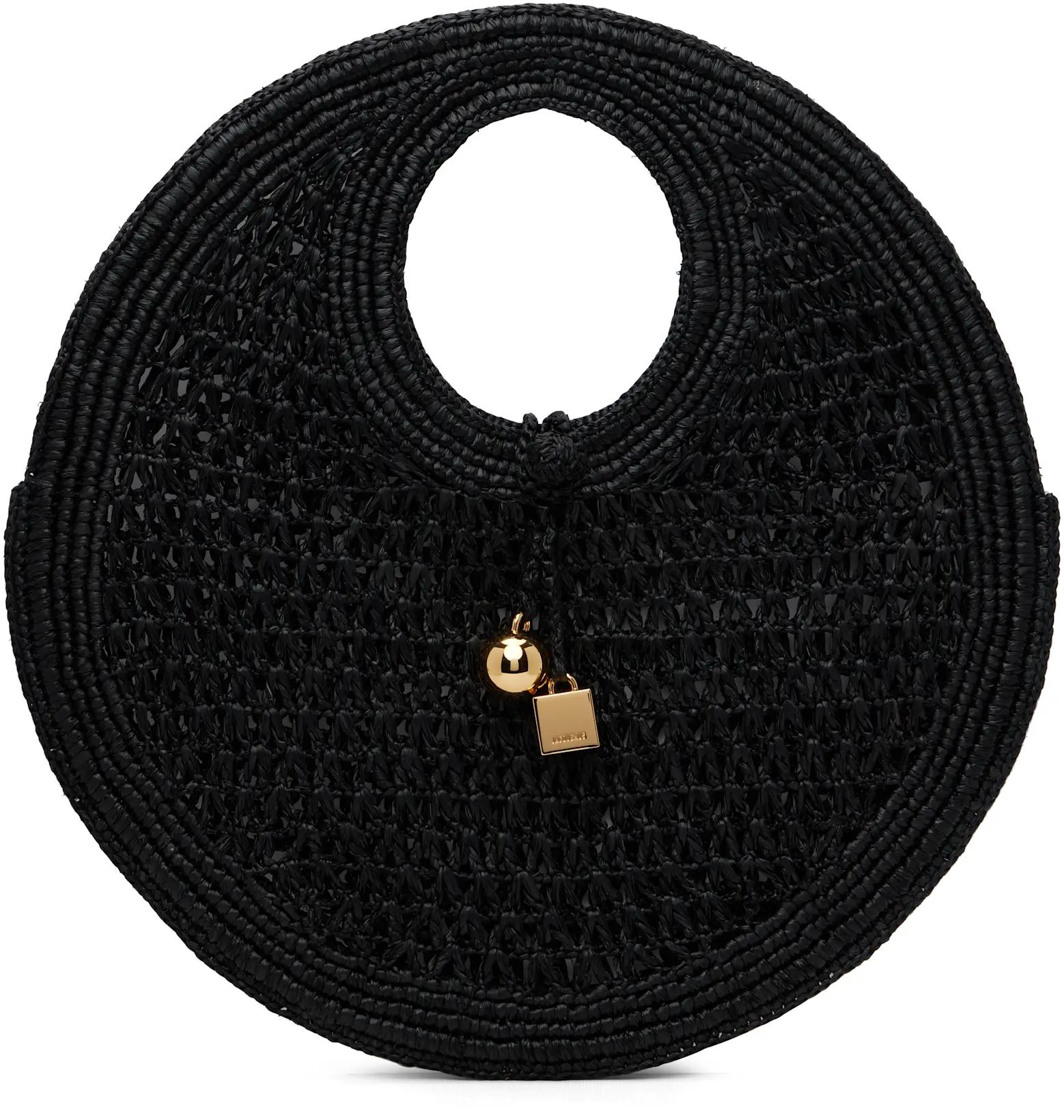 Black 'The Spiaggia small round' Tote by JACQUEMUS