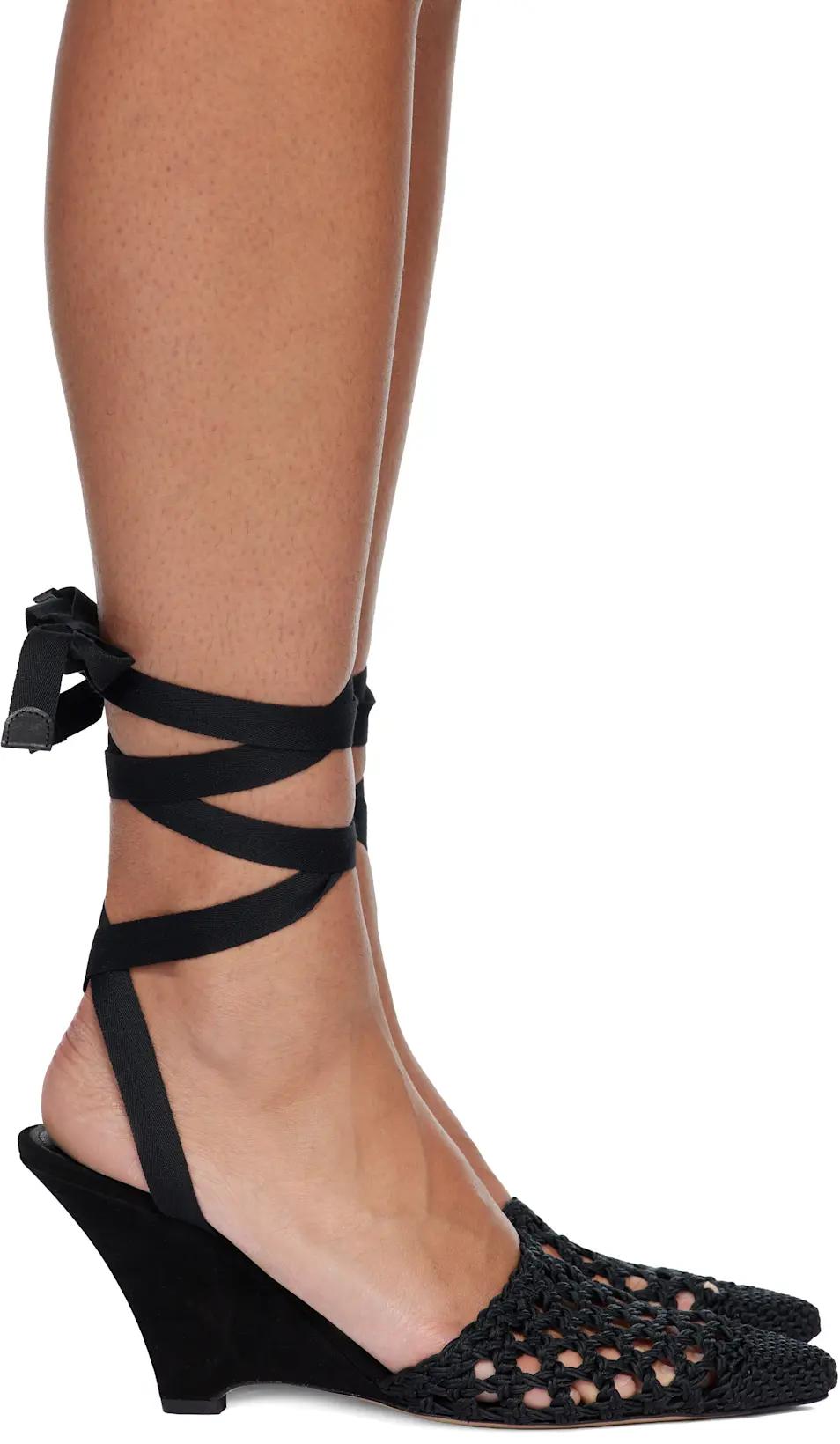 Black 'The high espadrilles' Heels by JACQUEMUS