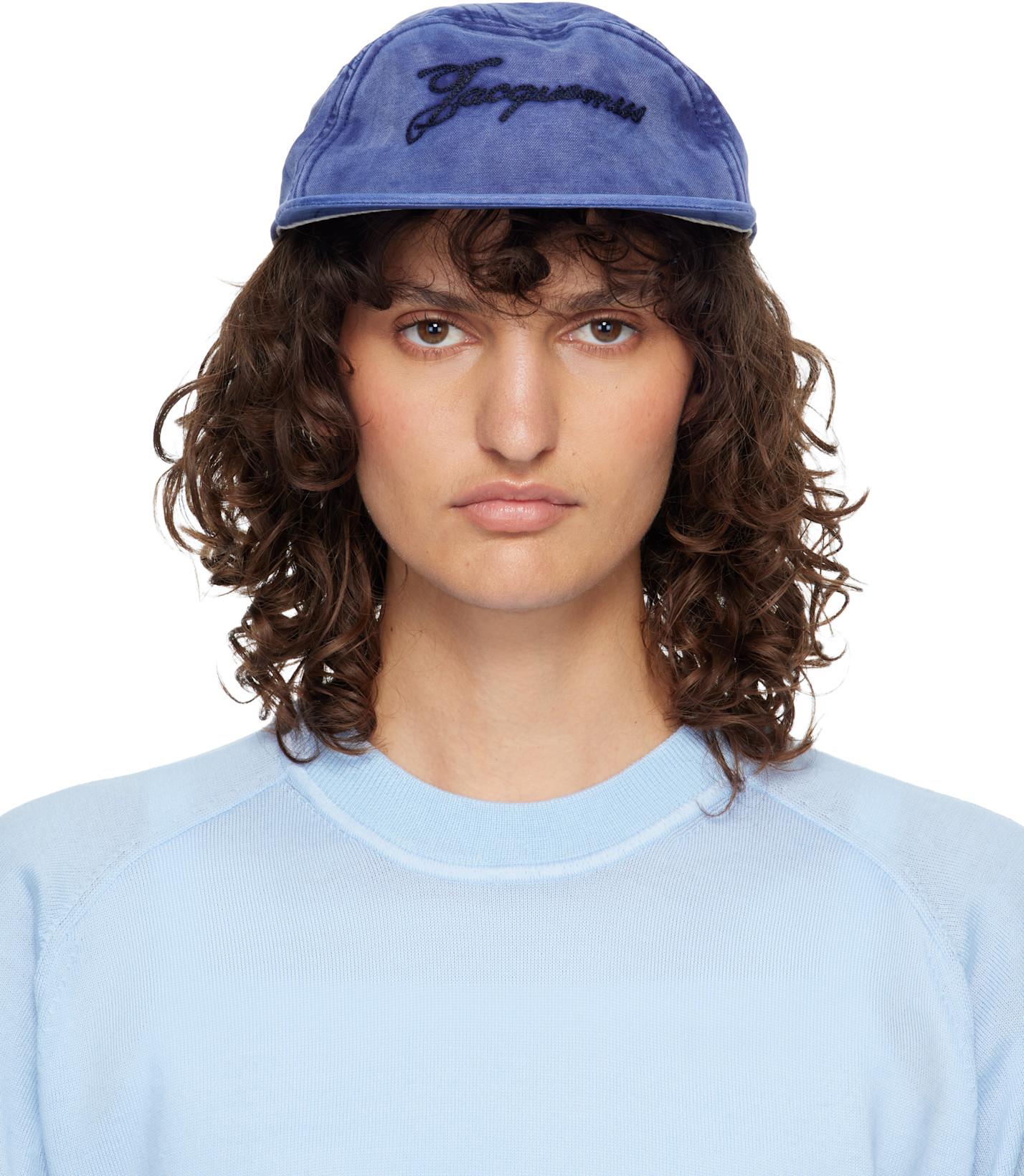 Blue 'La Casquette Gardian' Cap by JACQUEMUS