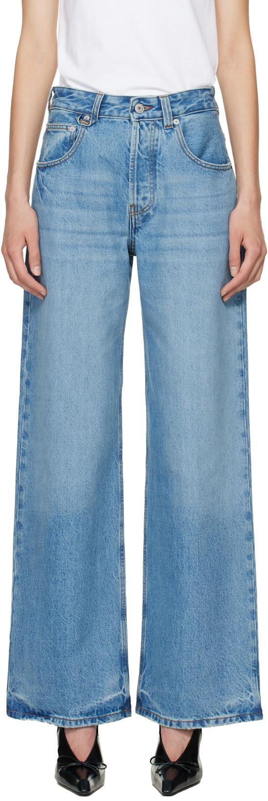 Blue Le Paysan 'Le de-Nîmes Large' Jeans by JACQUEMUS