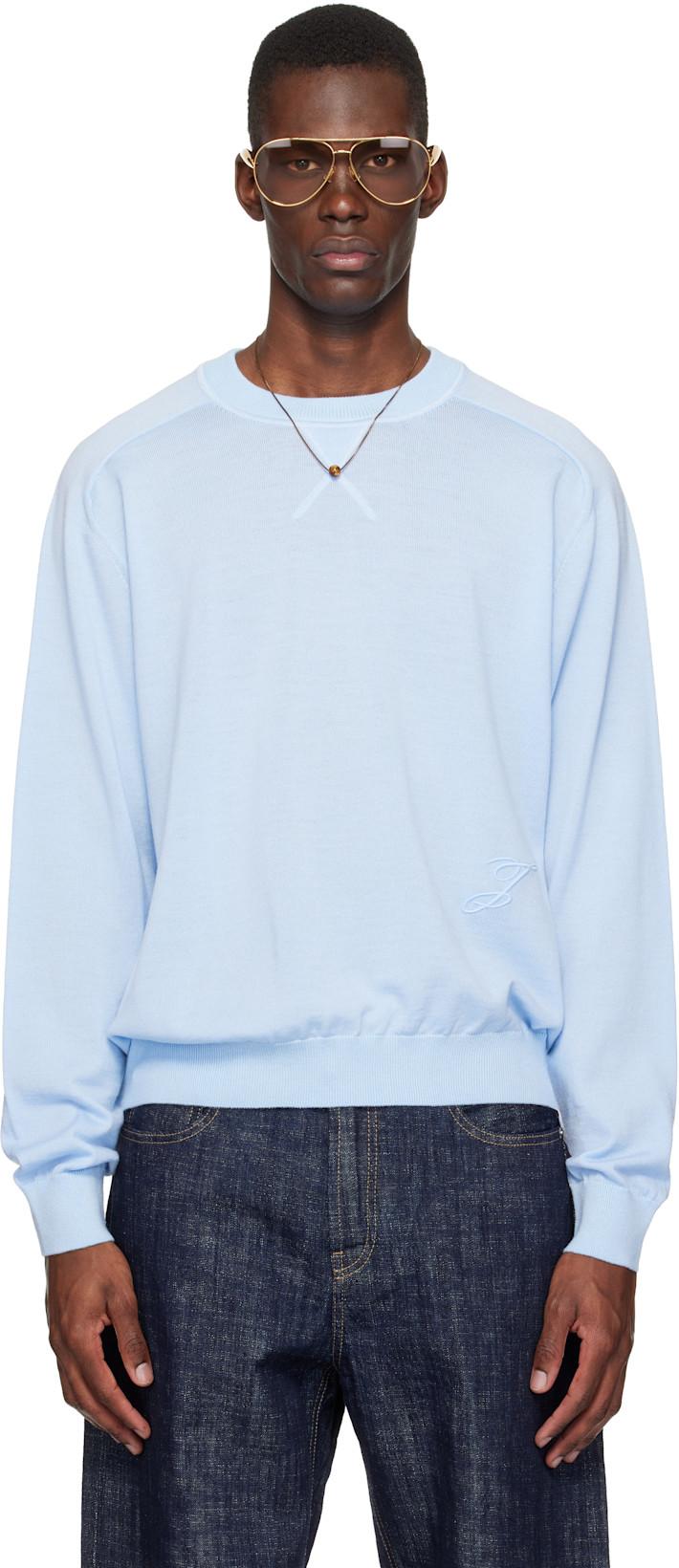 Blue 'The J' Sweater by JACQUEMUS