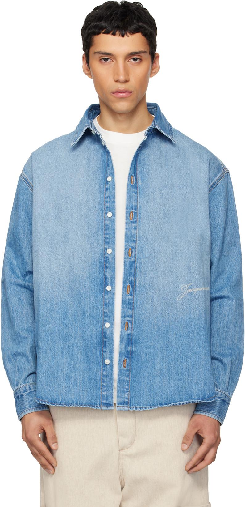 Blue 'The Simon de-Nîmes' Denim Shirt by JACQUEMUS