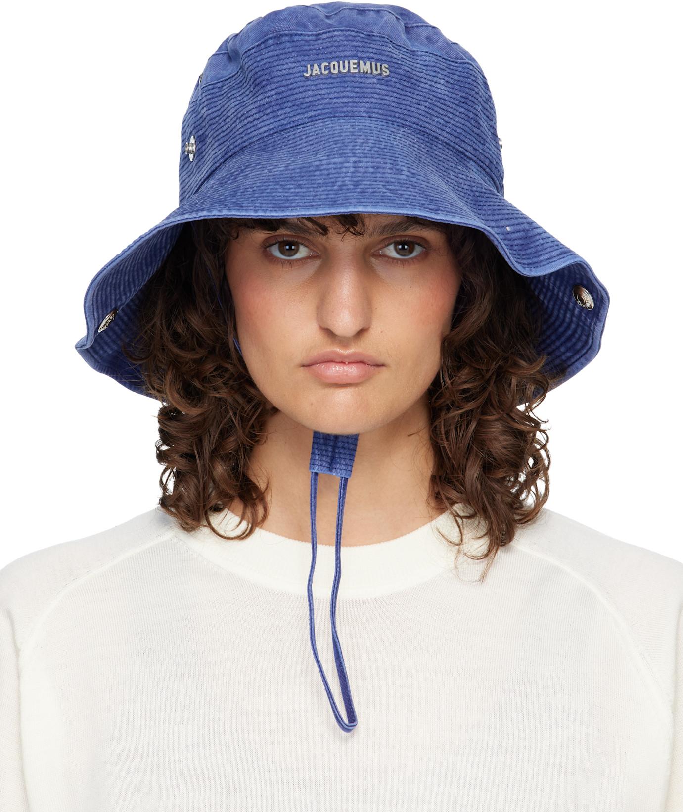 Blue 'The de-Nîmes denim' Bucket Hat by JACQUEMUS