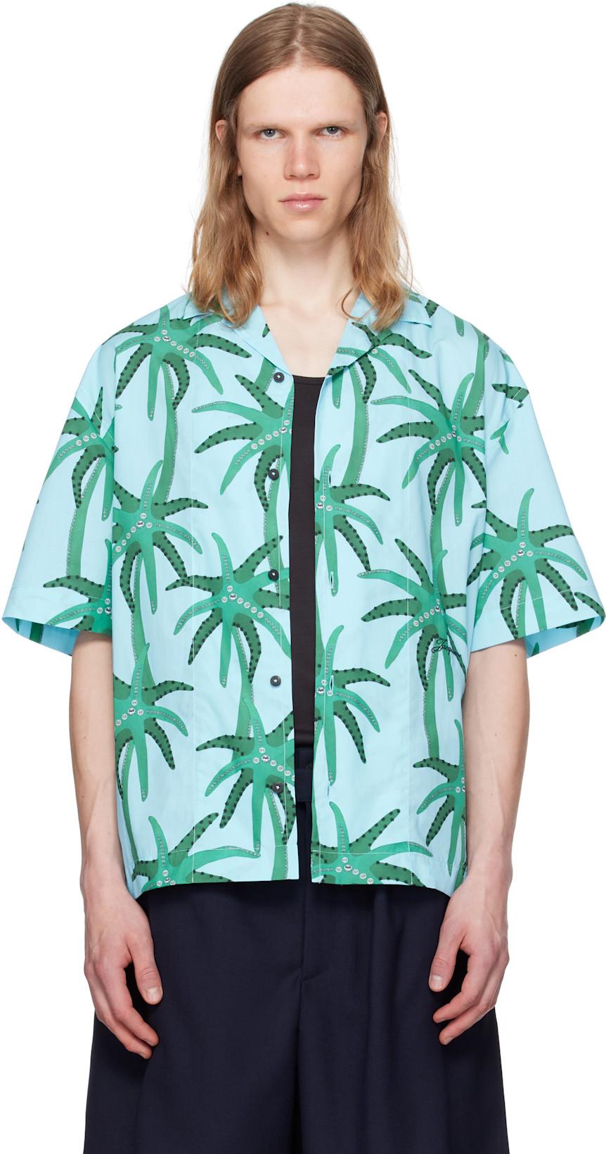 Blue & Green La Croisière 'The Jean' Shirt by JACQUEMUS