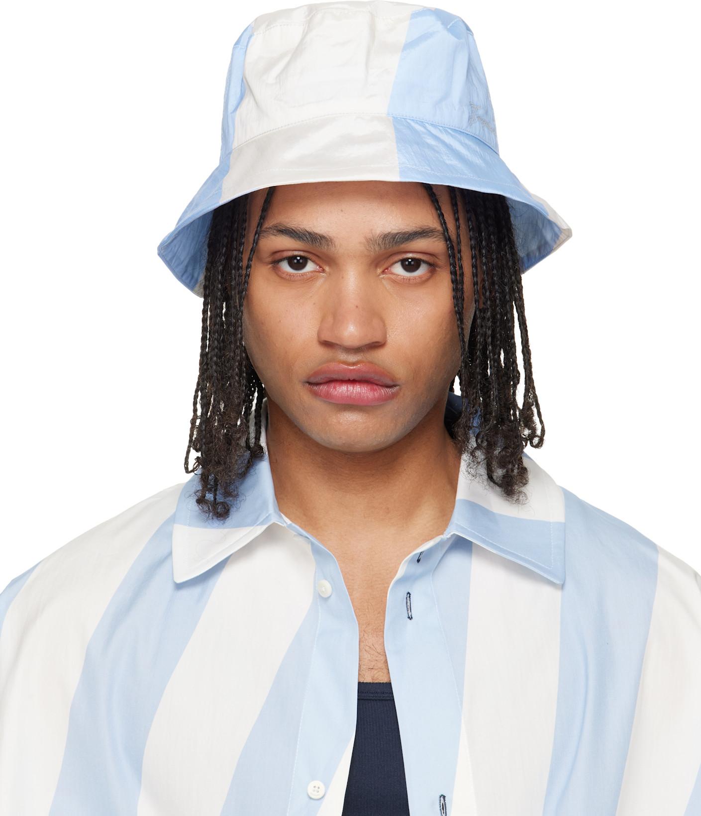 Blue & Off-White 'The Baluchon' Bucket Hat by JACQUEMUS