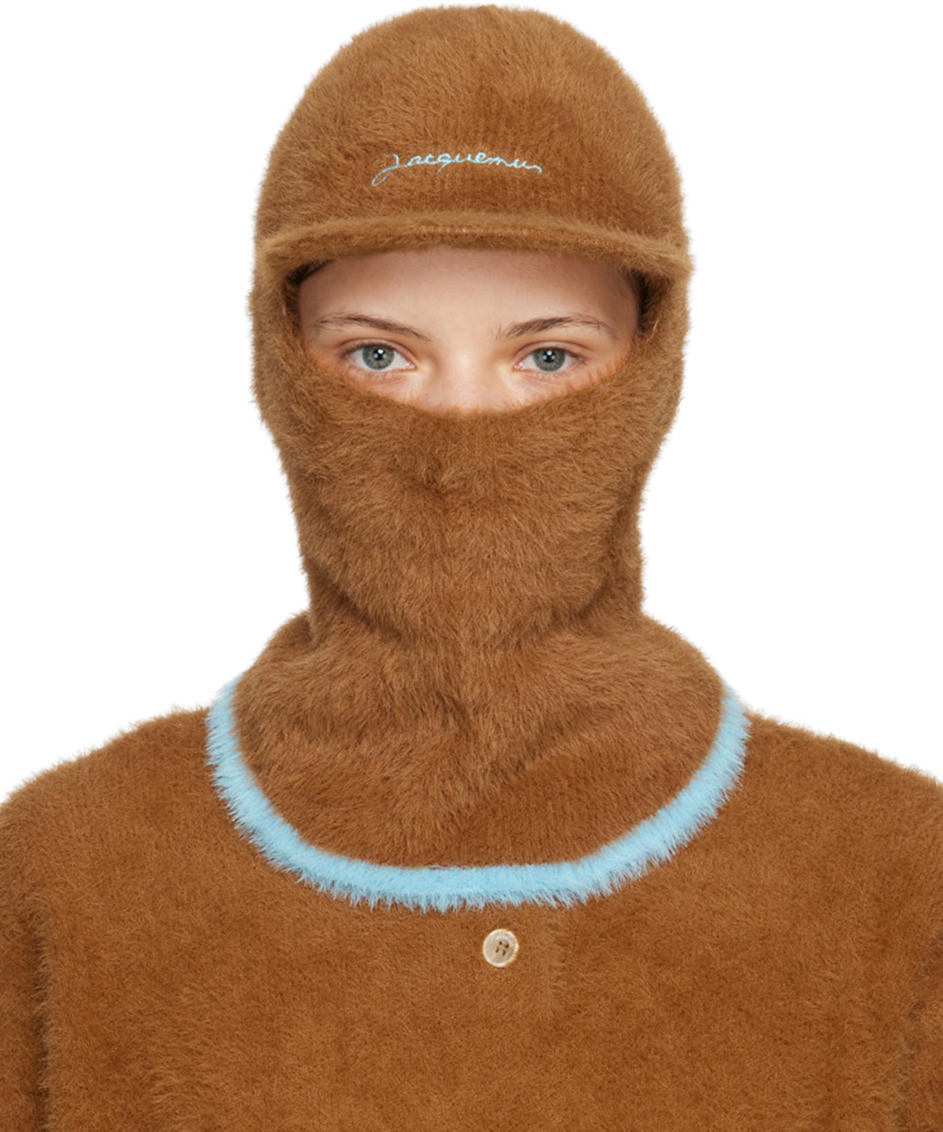Brown 'La Cagoule Casquette' Balaclava by JACQUEMUS
