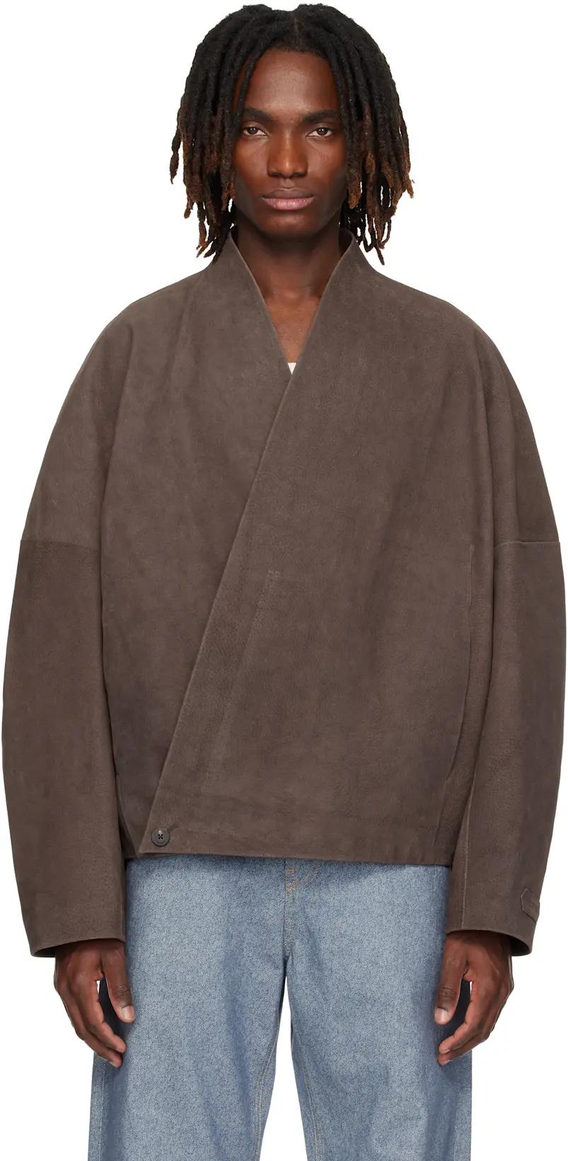 Brown 'The Berger' Suede Jacket by JACQUEMUS