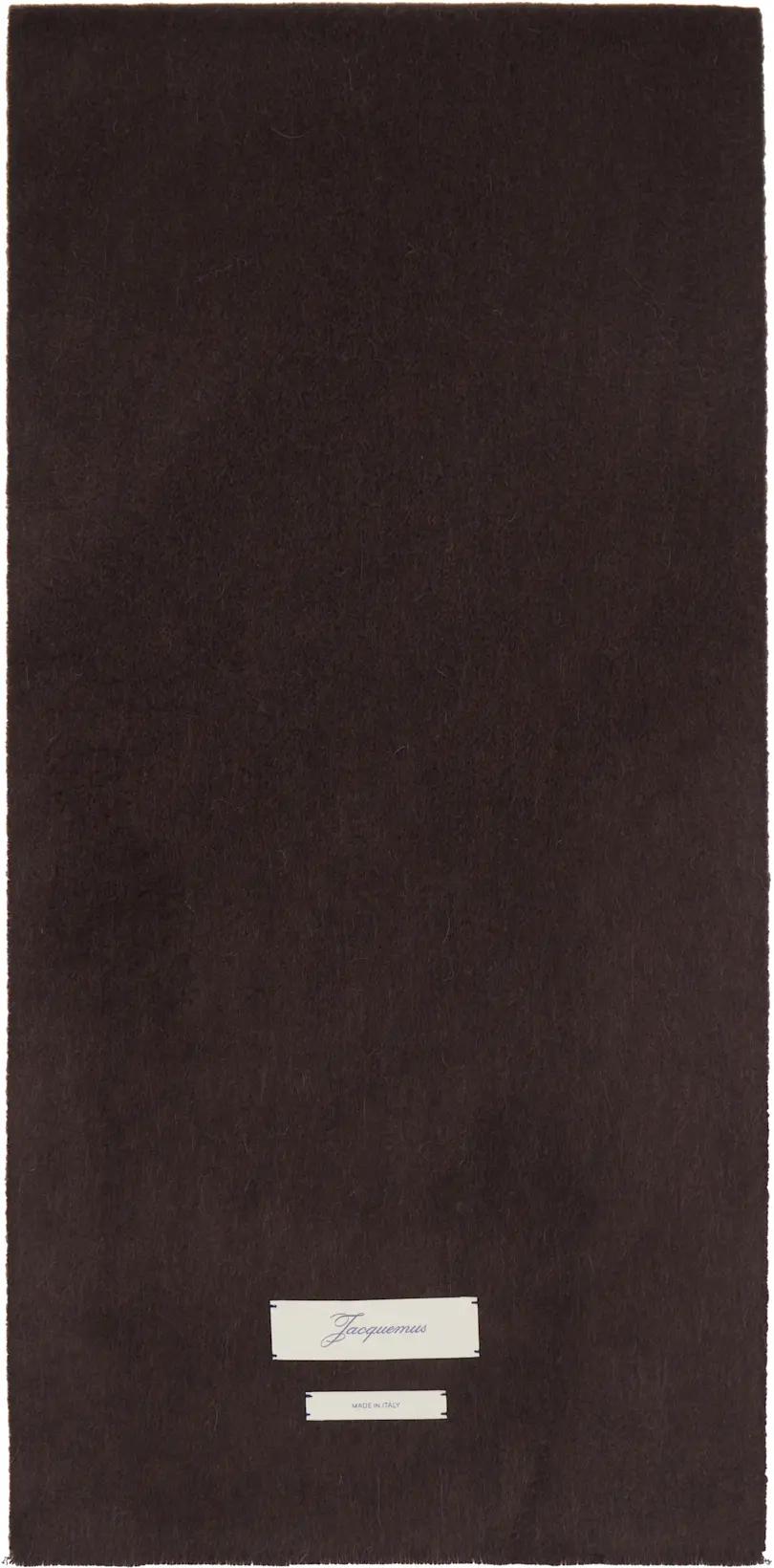 Brown 'The Cachemiro' Scarf by JACQUEMUS
