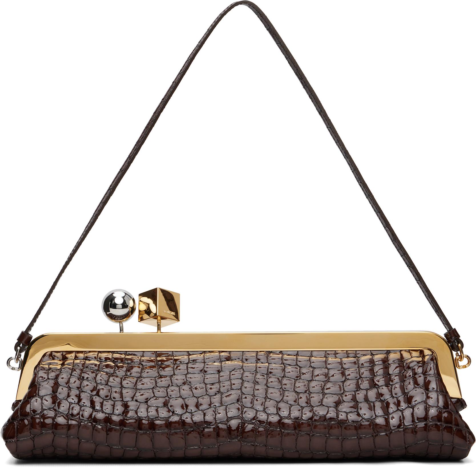 Brown 'The Salon clutch' Bag by JACQUEMUS