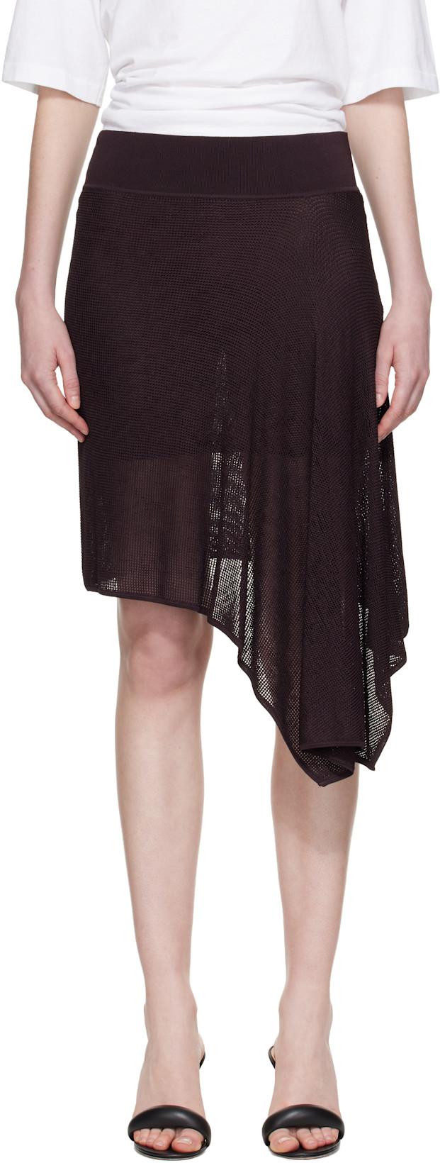 Brown 'The Voile' Midi Skirt by JACQUEMUS