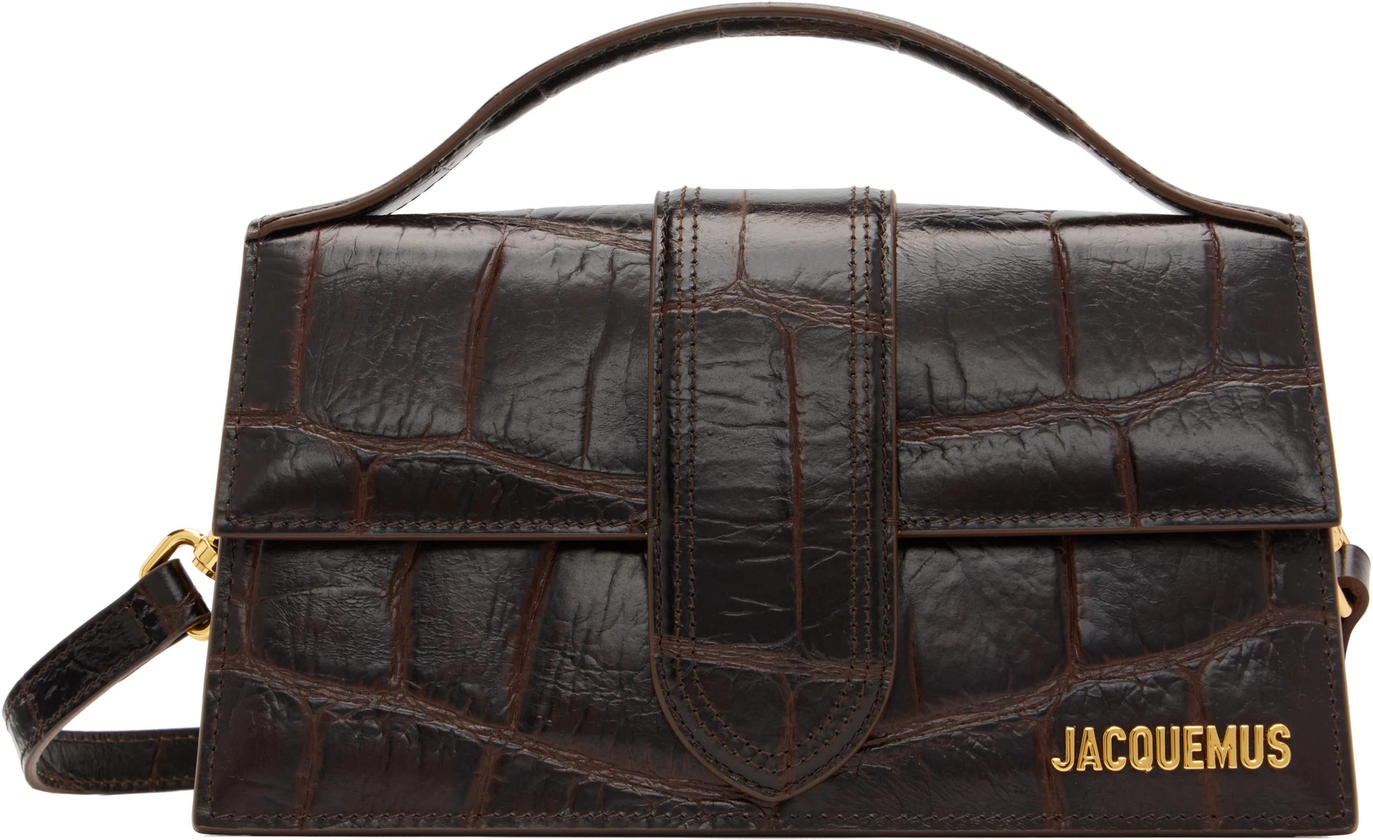 Brown 'The large Bambino' Bag by JACQUEMUS