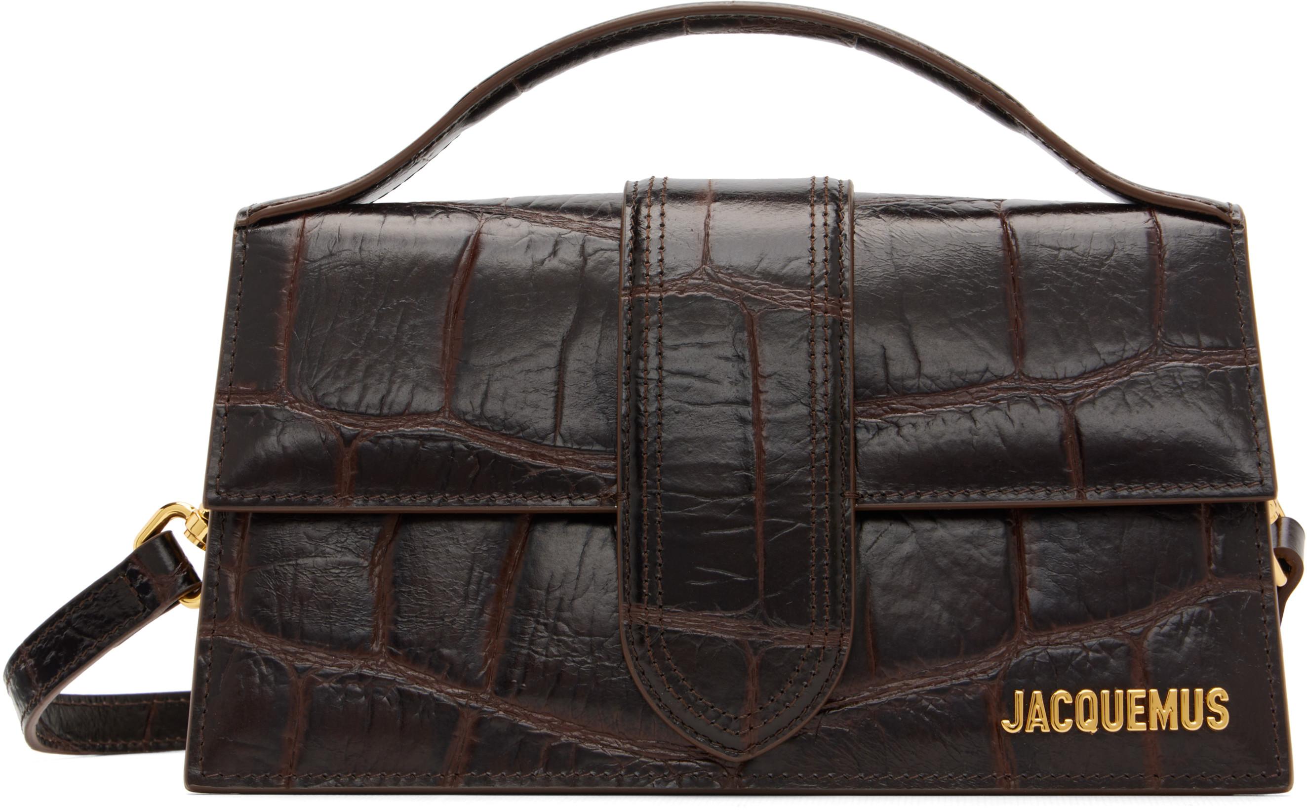 Brown 'The large Bambino' Bag by JACQUEMUS