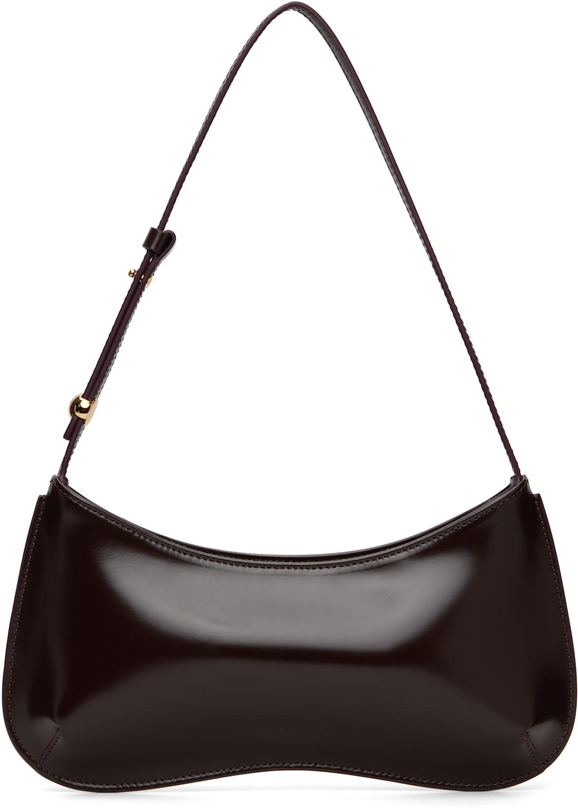 Burgundy 'The Bisou' Bag by JACQUEMUS