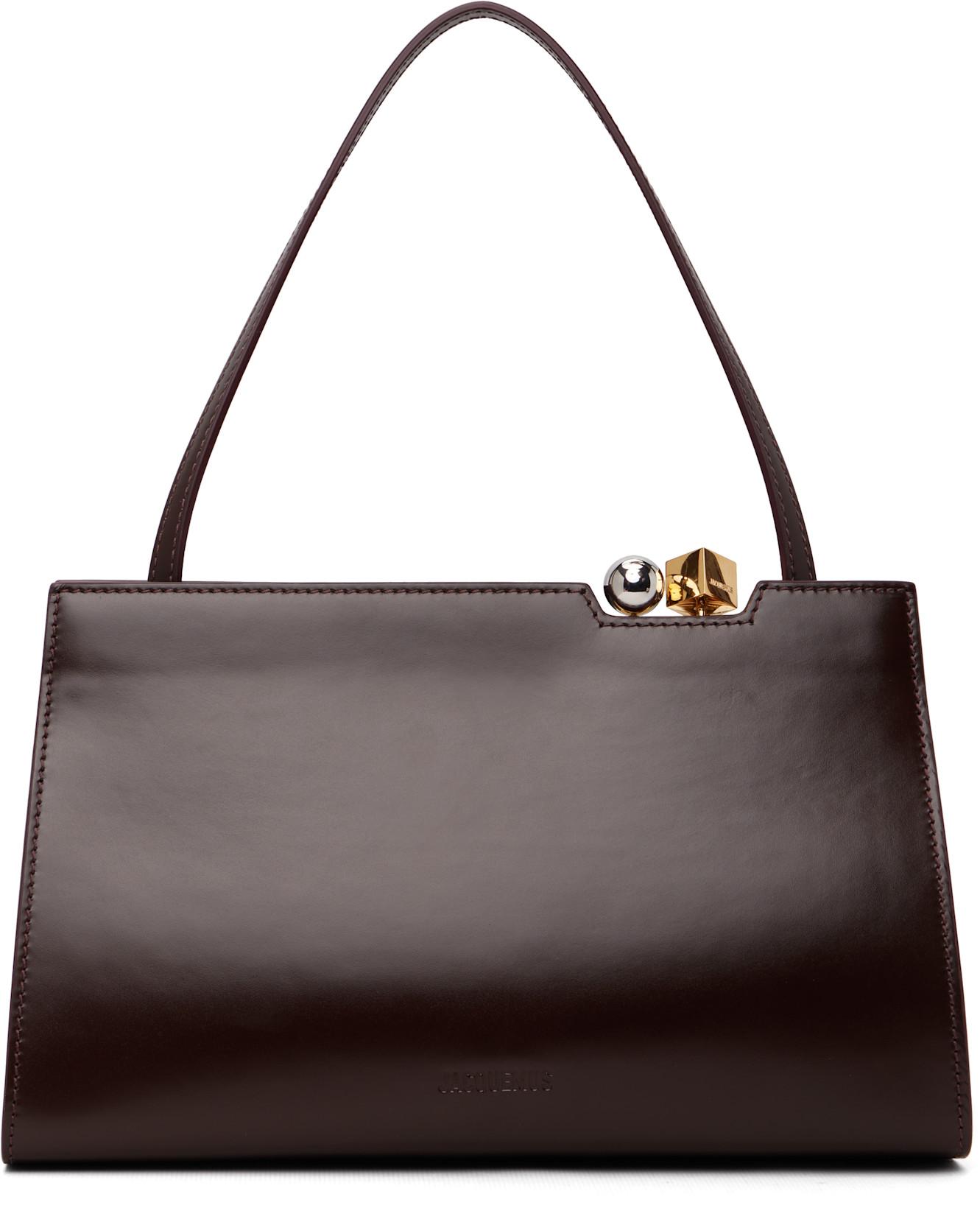 Burgundy 'The Salon' Bag by JACQUEMUS
