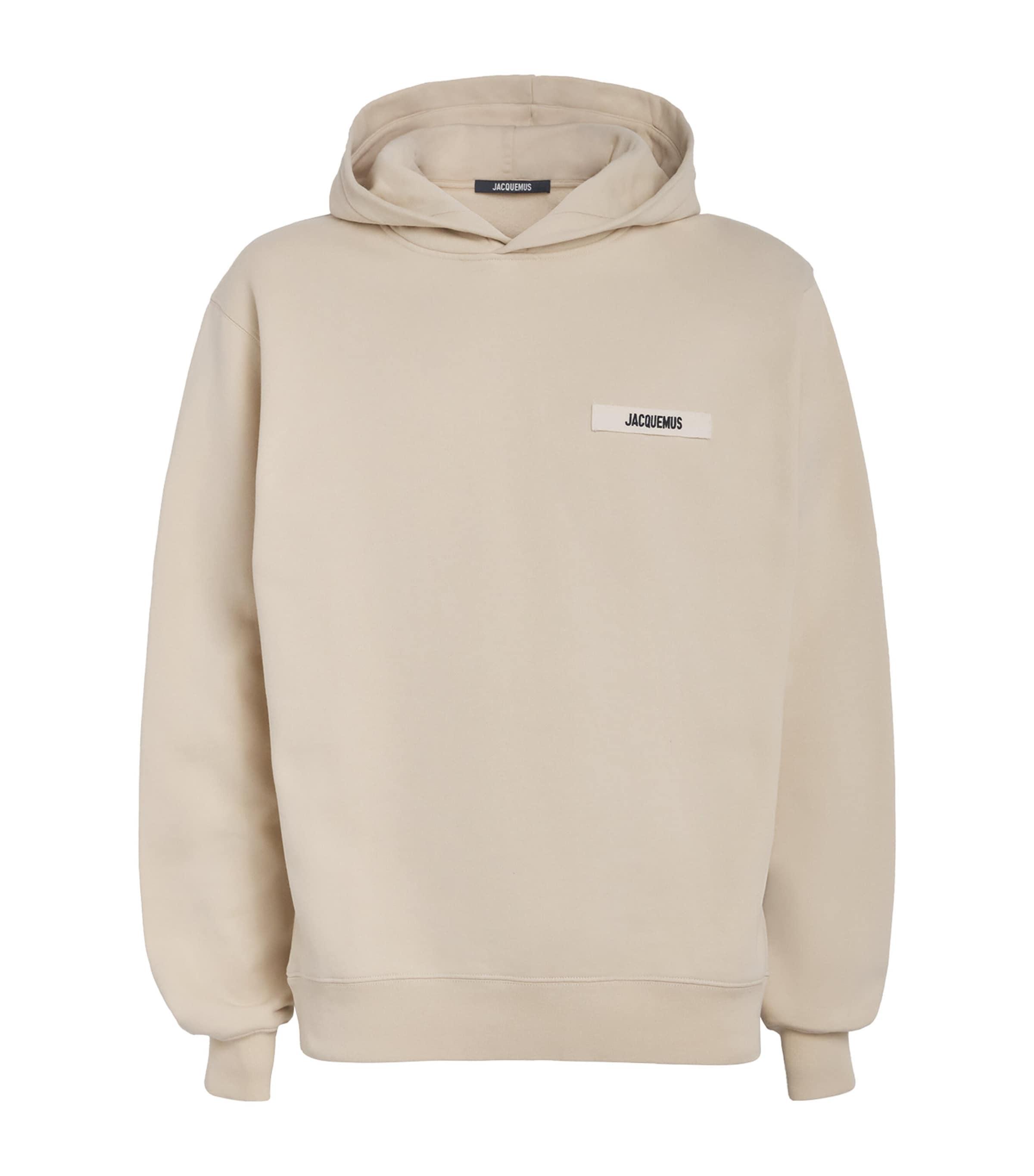Cotton Grosgrain Logo Hoodie by JACQUEMUS