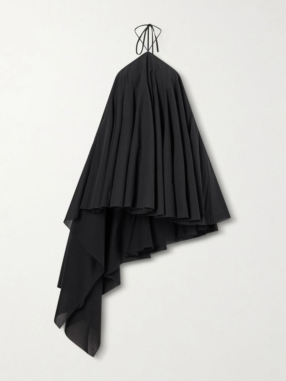 Courte asymmetric cotton-blend crepon halterneck dress by JACQUEMUS