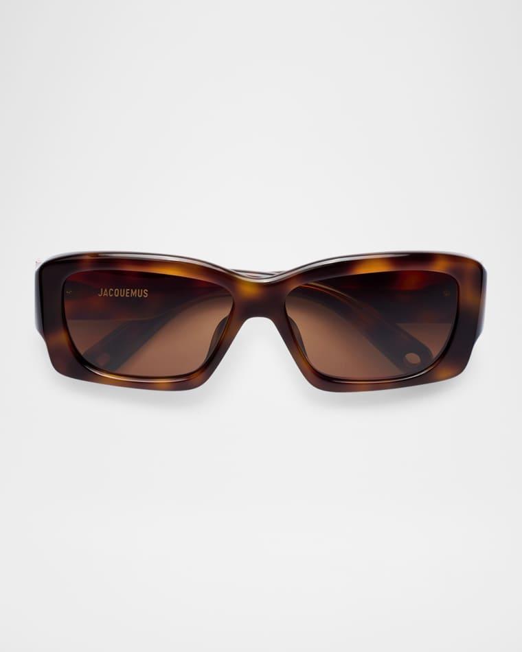 Croisière Rectangle Acetate Sunglasses by JACQUEMUS