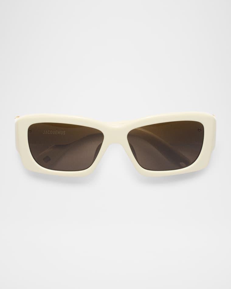 Croisière Rectangle Acetate Sunglasses by JACQUEMUS