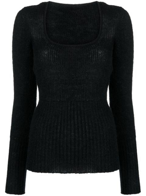 Dao square-neck jumper by JACQUEMUS