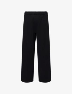 Embroided-Logo Wide-Leg Cotton Jogging Bottoms by JACQUEMUS