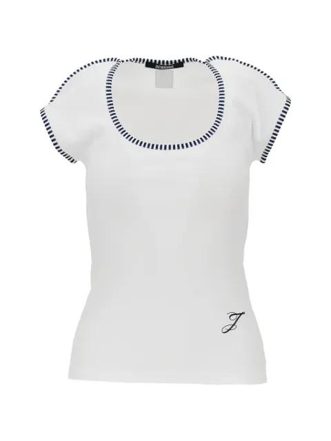 Espiral striped-trim T-shirt by JACQUEMUS