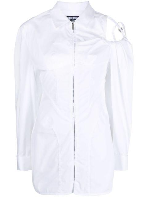 Galliga asymmetric shirt dress by JACQUEMUS
