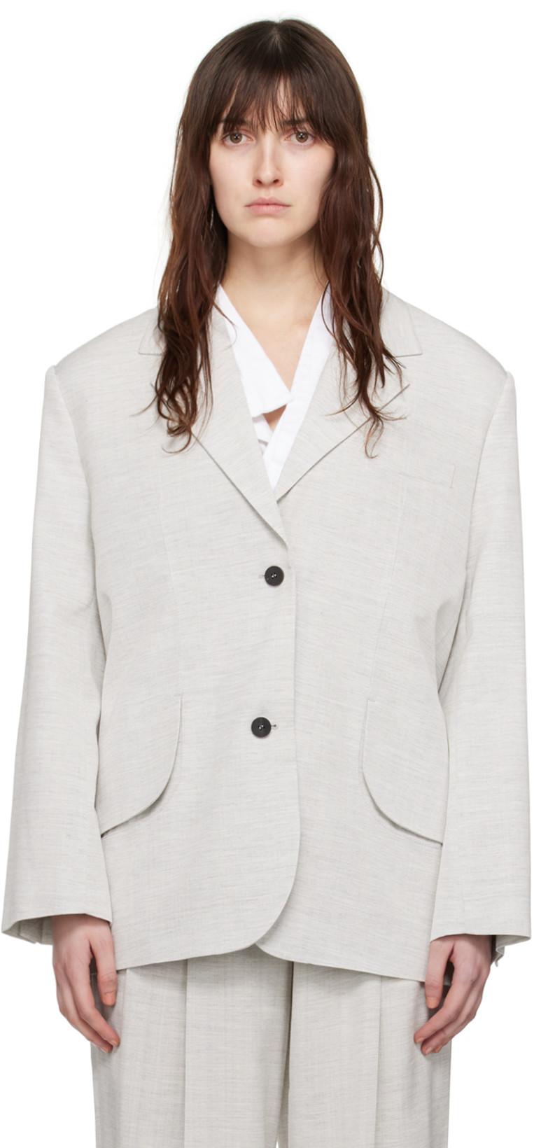 Gray Les Sculptures 'La veste Titolo' Blazer by JACQUEMUS