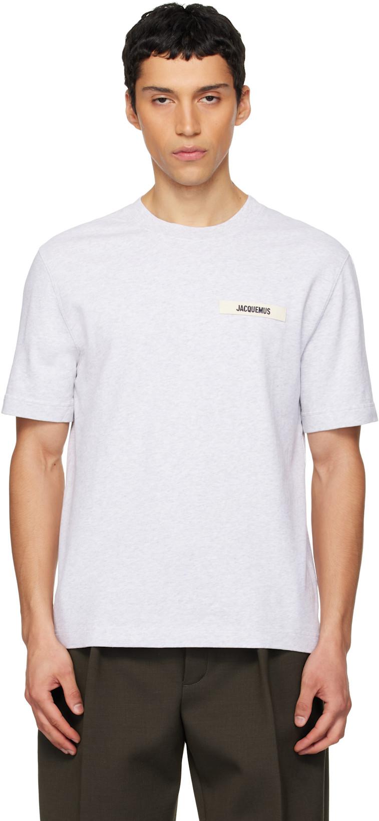 Gray 'The Gros Grain' T-shirt by JACQUEMUS