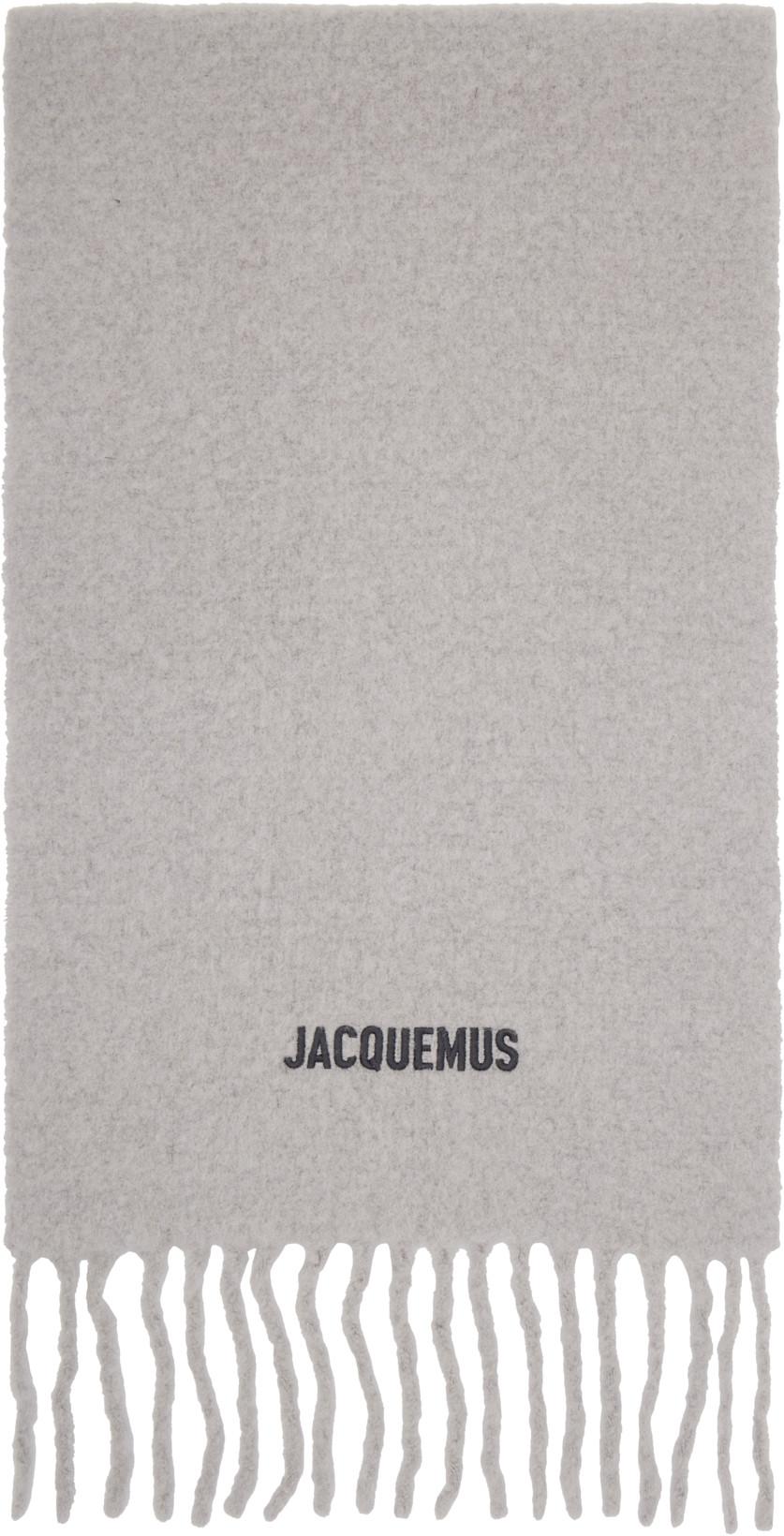 Gray 'The Moisson' Scarf by JACQUEMUS