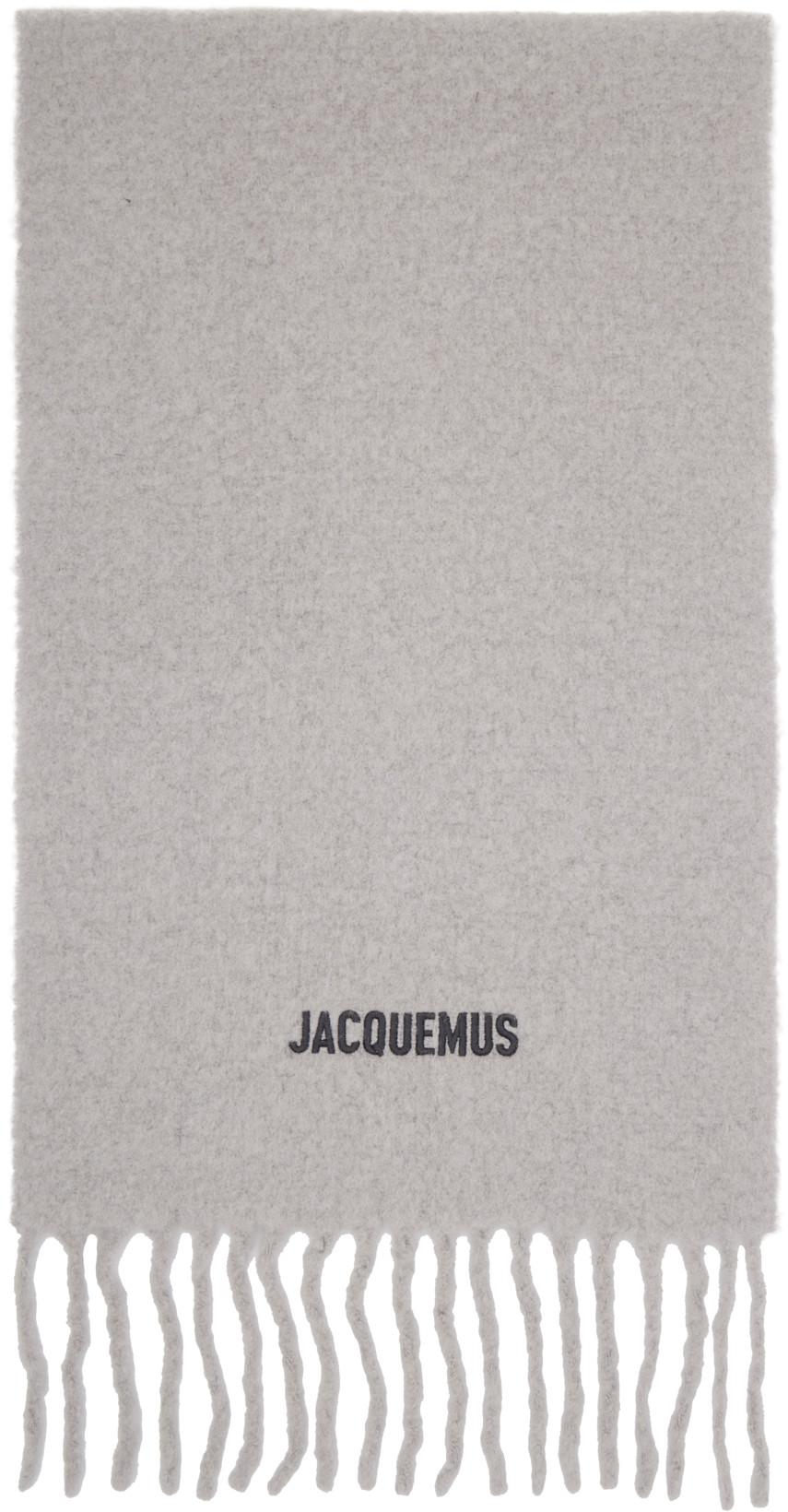 Gray 'The Moisson' Scarf by JACQUEMUS