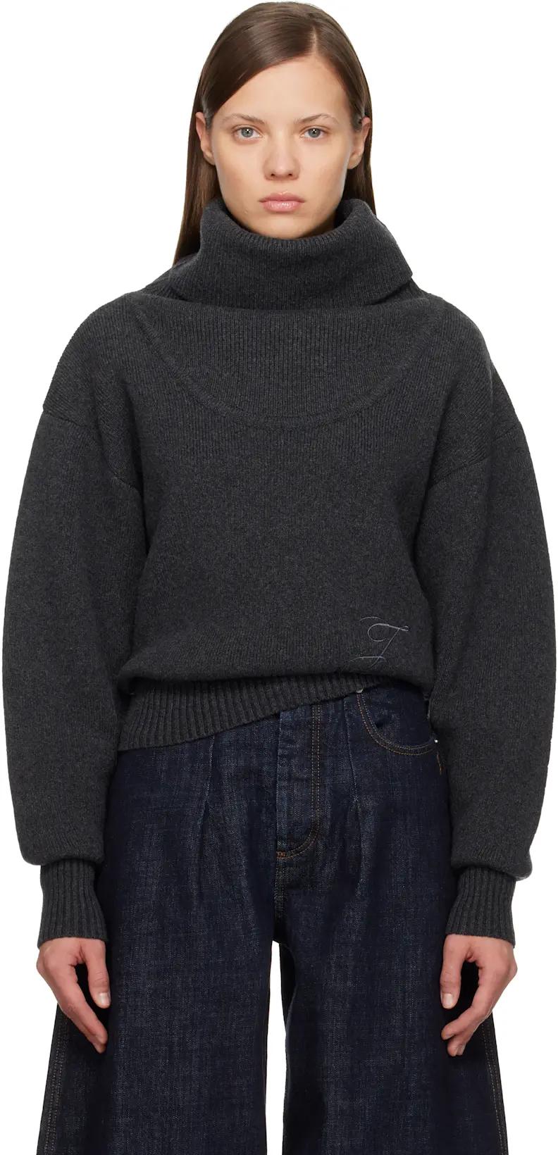 Gray 'The Pallone' Sweater by JACQUEMUS