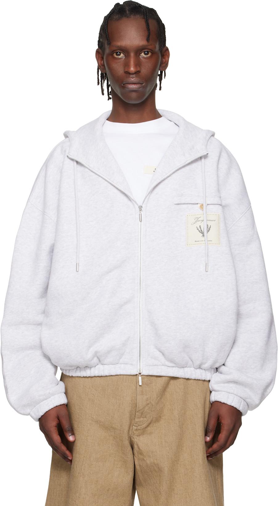 Gray 'The Torneo' Hoodie by JACQUEMUS