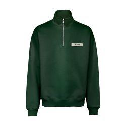 Grog grain zip-neck sweatshirt by JACQUEMUS