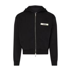 Gros grain zipped hoodie by JACQUEMUS