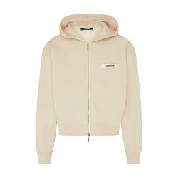 Gros grain zipped hoodie by JACQUEMUS