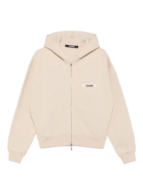 Grosgrain logo-patch hoodie by JACQUEMUS