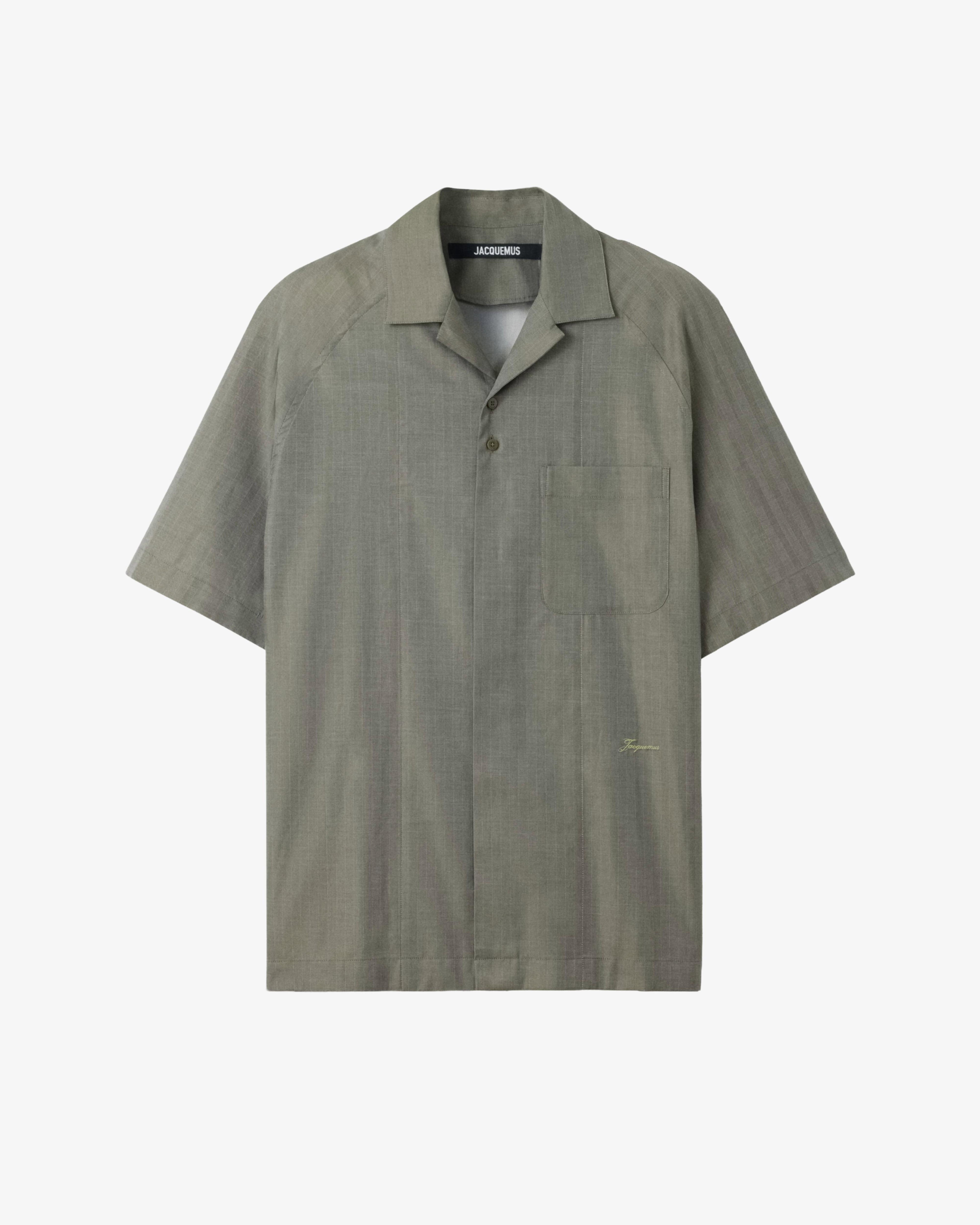 JACQUEMUS - Men's La Chemise Romarin Mc - (Khaki) by JACQUEMUS